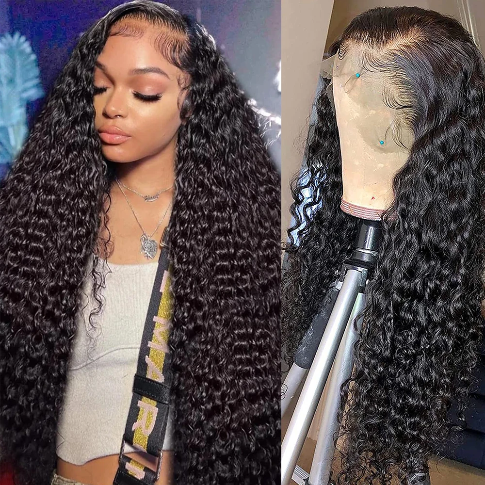 

48 Inch Natural Ombre Lace Front Wig Human Hair Black Lace Frontal Human Hair Wig 13x6 HD Colored Honey Blonde Wig Human Hair