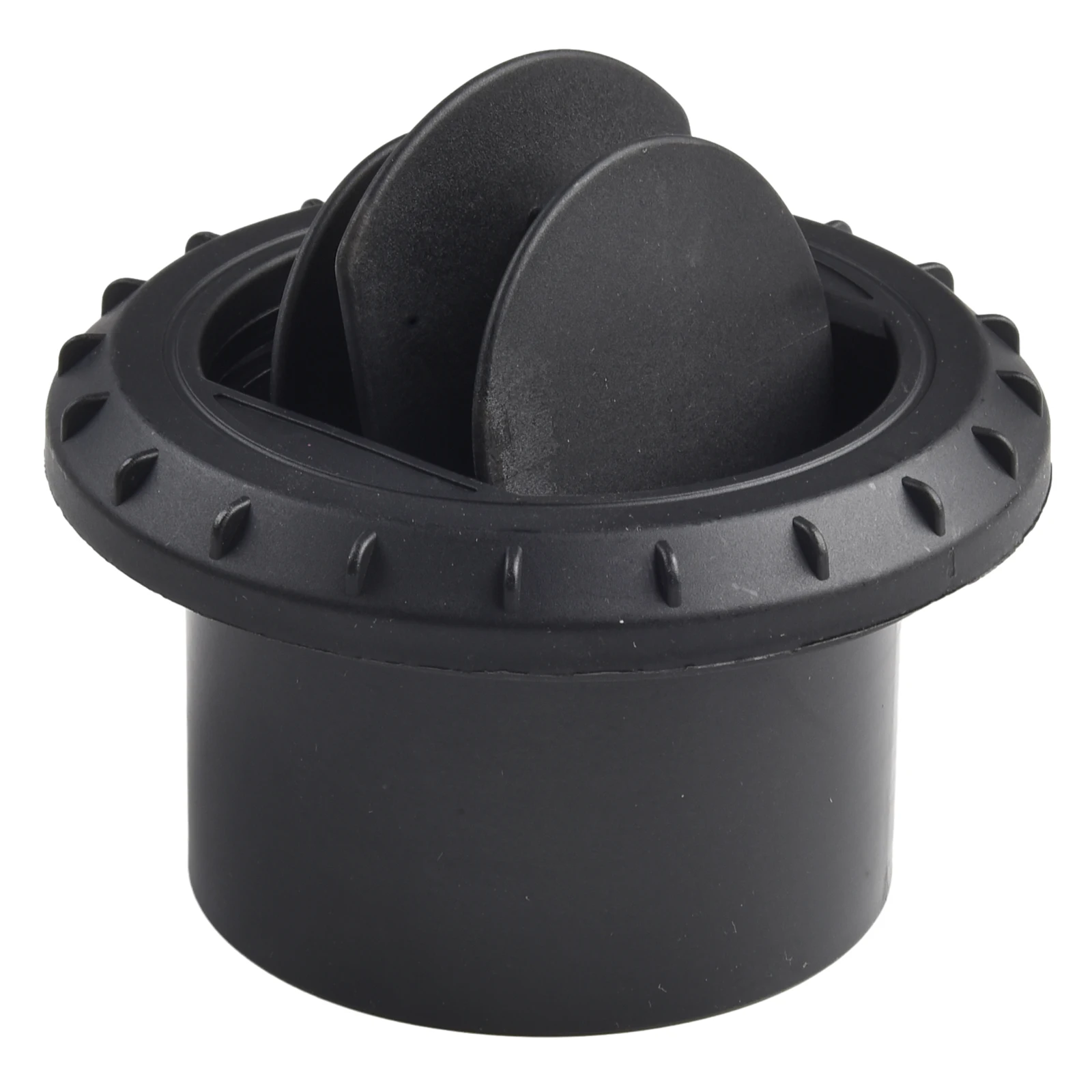 Black Warm Air Vent for 60mm75mm Diesel Heater Duct Hose Pipe with Stable Characteristics and Rotatable Fascia