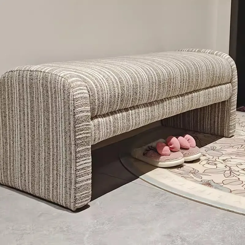 Nordic simple fabric bedside bench bench modern living room balcony foyer shoe sofa stool