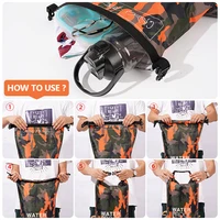 30L 15L Waterproof Dry Bags With Wet Separation Pocket Backpack For Kayaking Boating Swimming Outdoor Sports Bag XAZ9 6