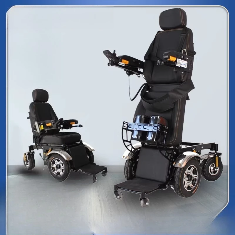 Fully automatic intelligent care can stand electric wheelchair bed multi-functional flat lying elderly disabled walking aid