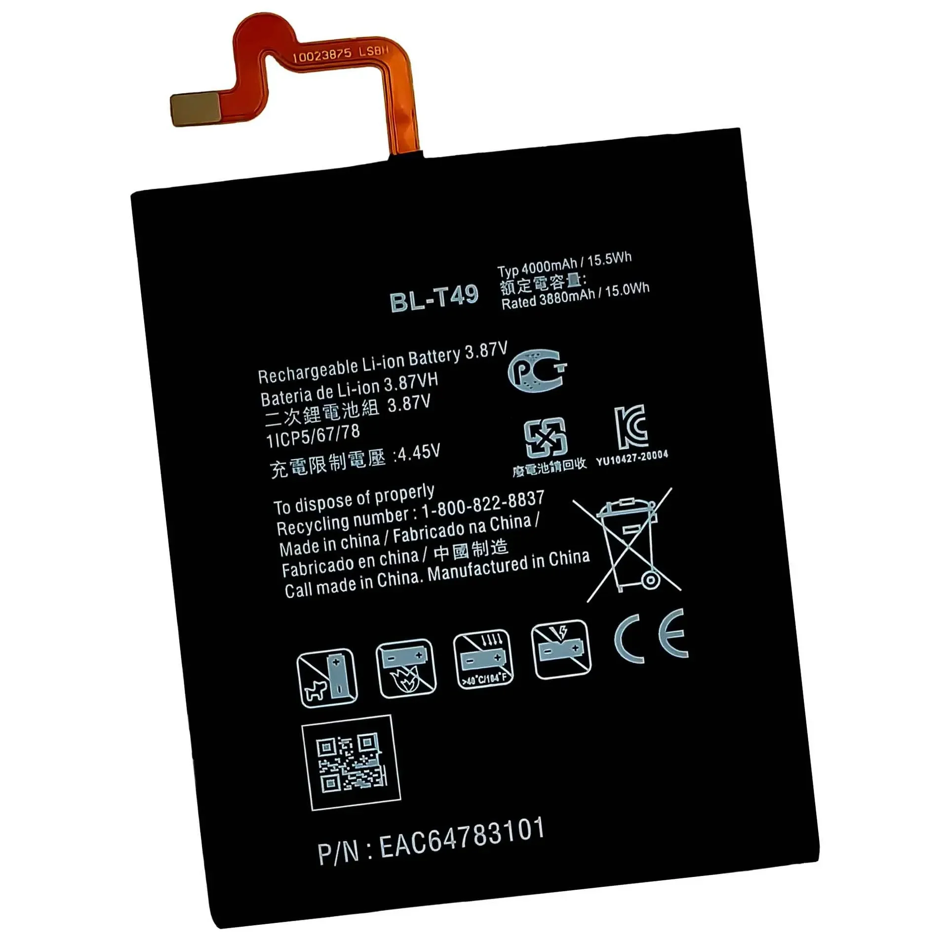 New Replacement Battery For LG K51S K61 K41S LM-K410 BL-T49 Large Capacity 4000mAh Built-in Mobile Phone Internal Batteries