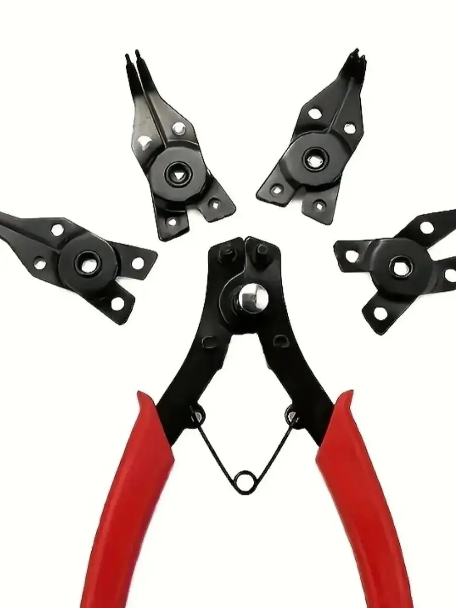 Jeu de pinces à anneau à pression 4 en 1, pince à anneau à coque, pince à sertir multifonctionnelle détachable, pince à anneau à pression, outil manuel multi
