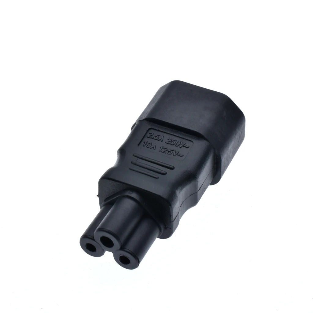 Uniwersalny zasilacz IEC 320 C14 do C5 Adapter konwerter C5 do C14 AC gniazdo zasilania 3 Pin IEC320 C14 złącze