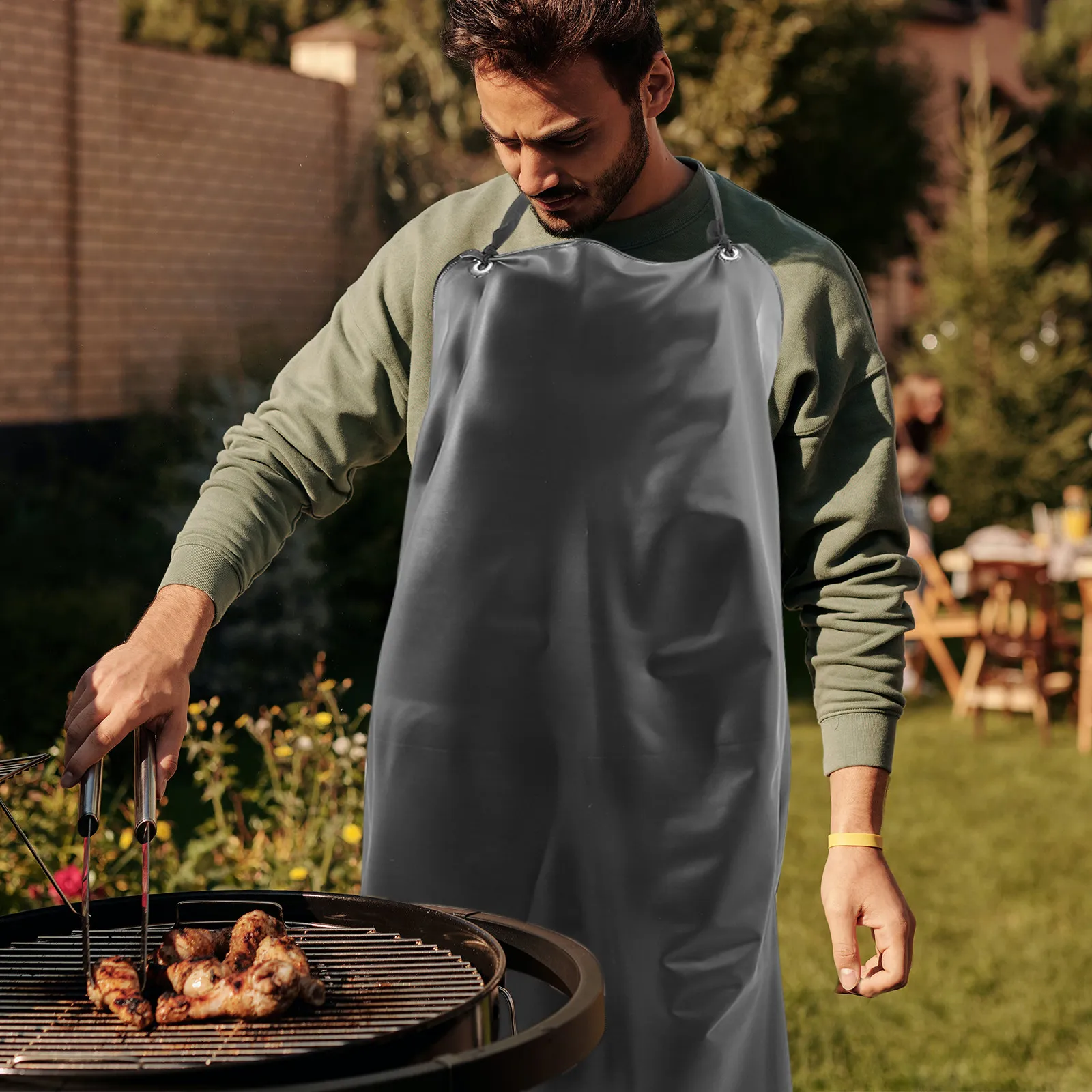 

Thick PVC Waterproof Apron for Men Women Heavy Duty Dishwashing Kitchen Restaurant Industrial Lab Chemical Gardening Dog