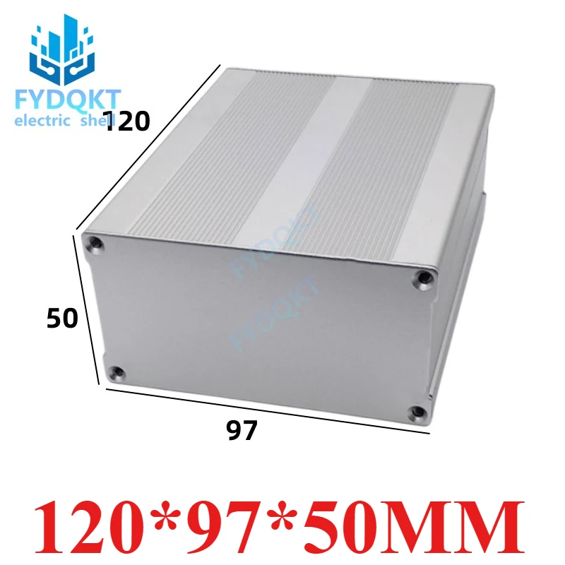 Split Aluminum profile housing aluminum alloy box battery  circuit board PCB shell 120x97x50mm