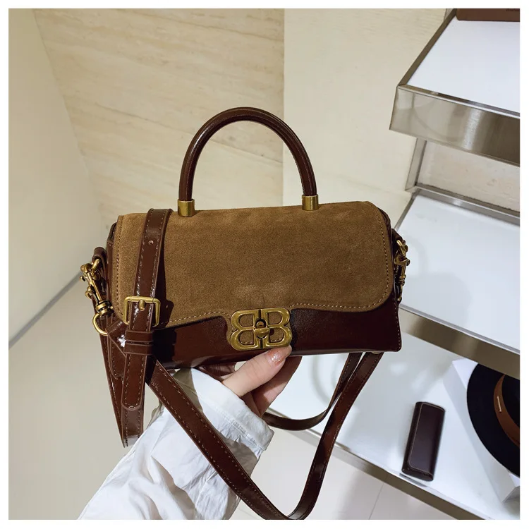 

Matte Box Bag - Small Crossbody/Shoulder Purse, Compact Phone Bag with Detachable Strap, Elegant Underarm Bag for Women