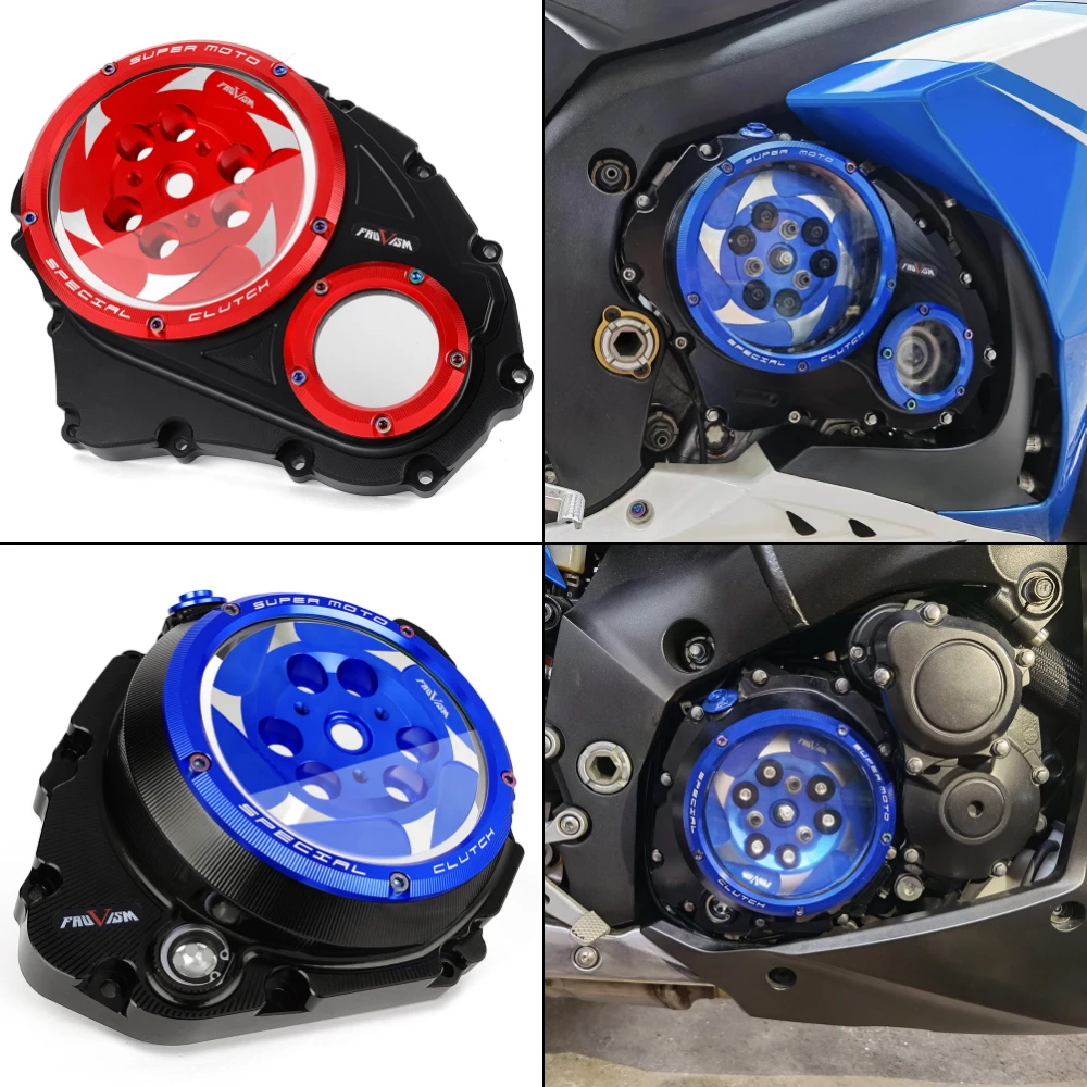Clear Clutch Cover For Suzuki GSX-R1000 2007-2016, GSXR1000 GSX-R GSXR 1000 GSX R1000 Engine Protector Guard