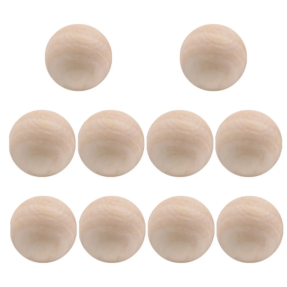 

10Pcs Natural Lotus Wood 50mm Round Beads Solid Ball for Jewelry Making DIY Craft Accessories Simple Wooden Beads