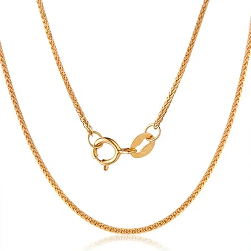 Rael 18K الذهب سلسلة سعر الأبيض الأصفر روز بيع الذهب الخالص Au750 قلادة أفضل هدية للنساء X2005