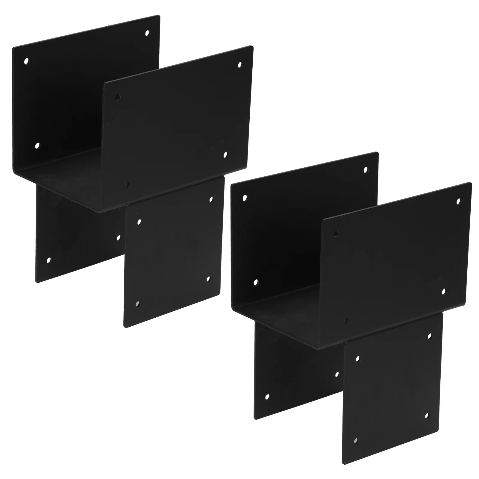 

2 Pack Post Caps Tie Brackets 6x6 (Actual 5.5x5.5in) Joist Hanger Brackets Steel Post Anchor Connector for Gazebo Deck To Beam