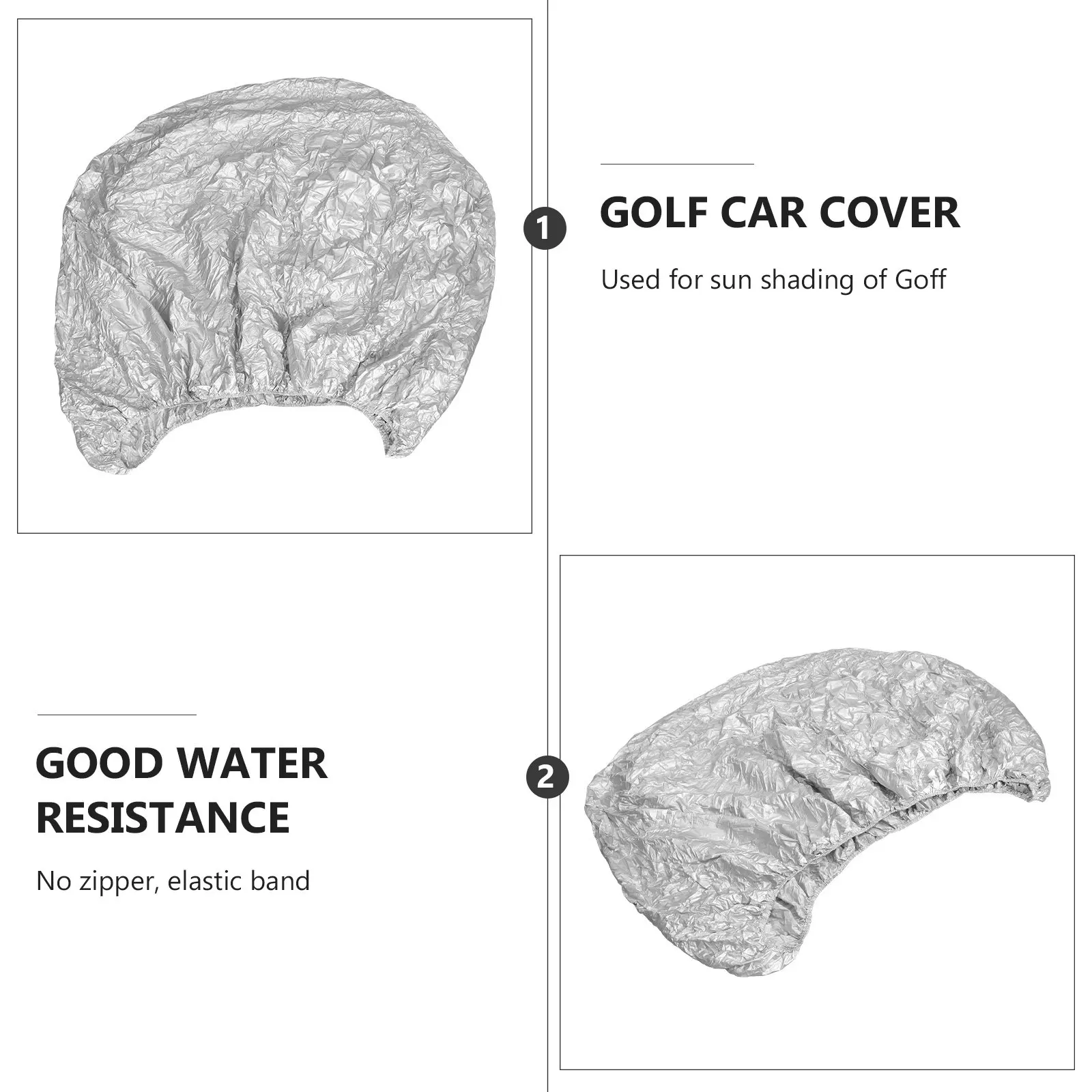 1Pcs Waterproof Golfs Cart Cover for 4 Passenger Heavy Duty Protective Cover Weatherproof Golfs Cart Storage Enclosure