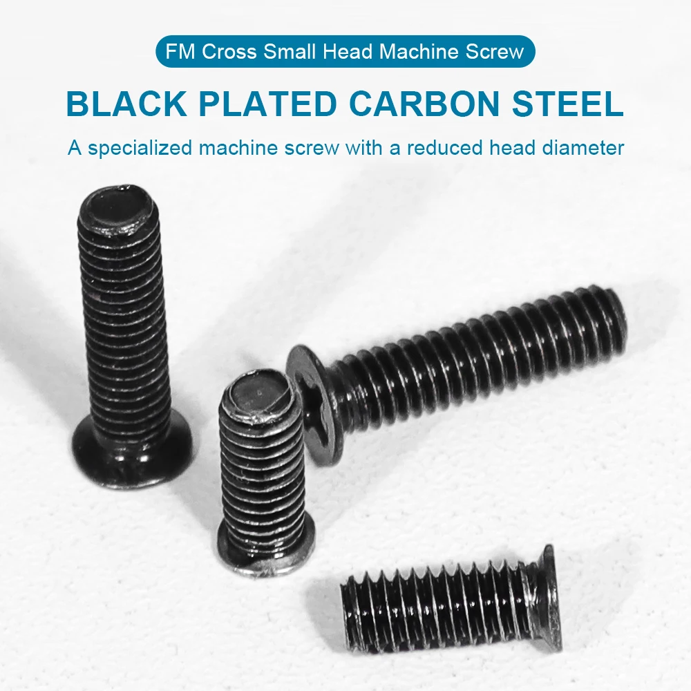 Non-standard FM Cross Small Flat Head Screw 304 Stainless Steel M2 M3 M4 M5 Narrow Head CSK Phillips Screw for Circuit Board