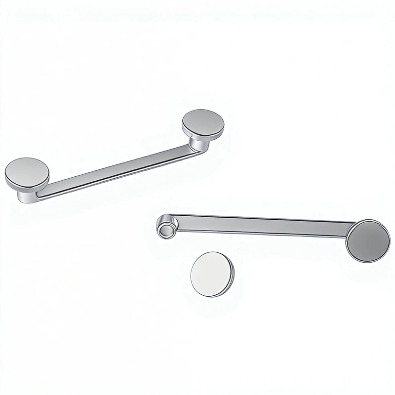 G23 Titanium Flat Disc Design Internally Threaded 90 Degree Surface Barbell Surface Piercing  Body Jewelry