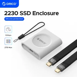ORICO M.2 2230 NVMe SSD Enclosure USB C 3.2 Gen 2 Type-C 10Gbps to NVMe PCI-E Adapter Aluminum External for iPhone 15 Pro iPad
