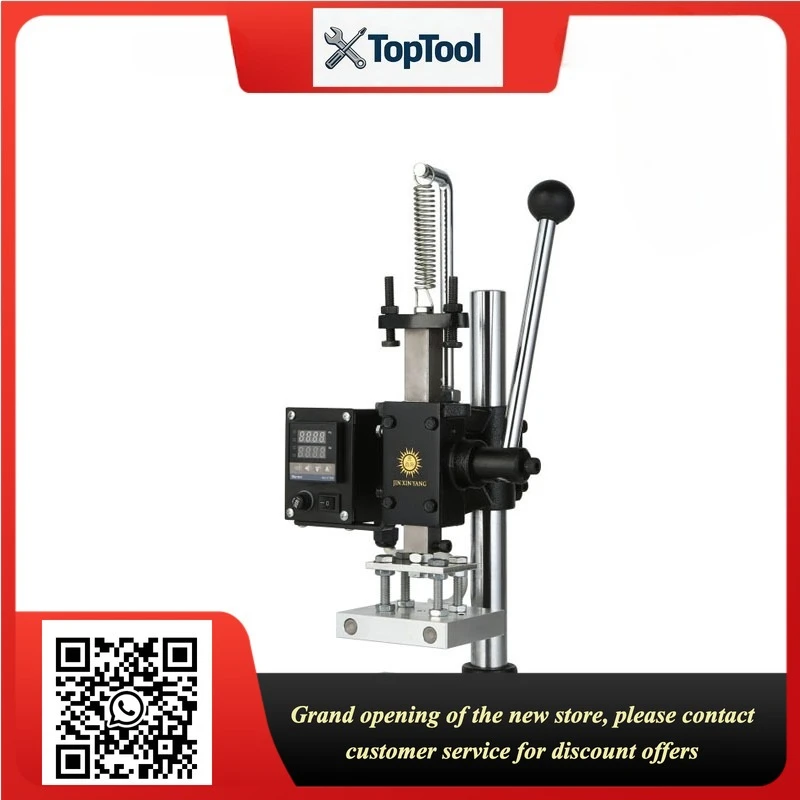 Small Manual Hot Stamping Machine 220V/110V Leather Logo Printing Machine Hot Press Hot Stamping Creasing Branding Machine
