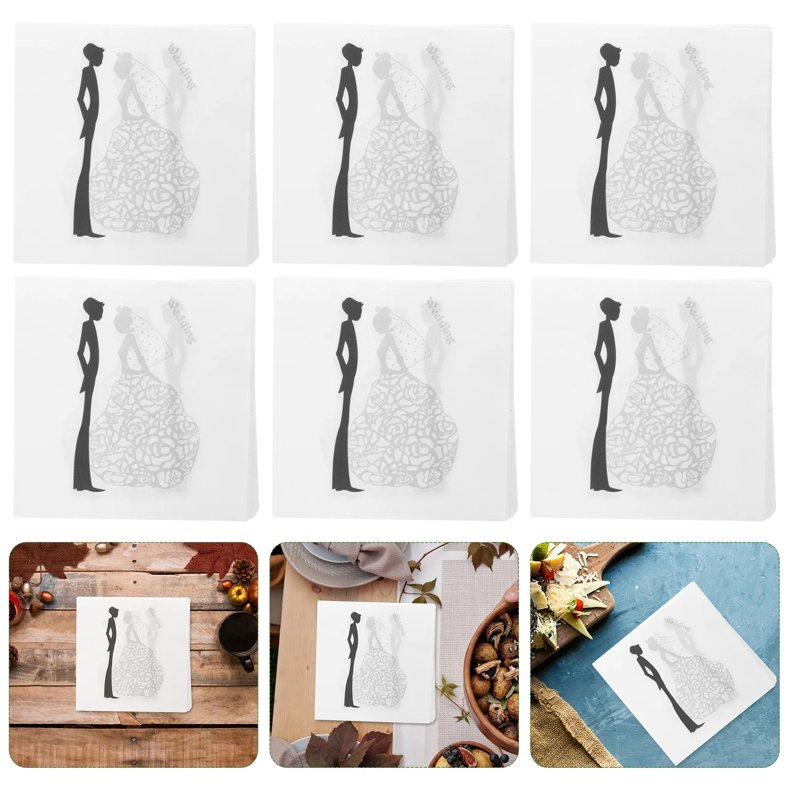 Рисунок 6 - свадебные салфетки с принтом