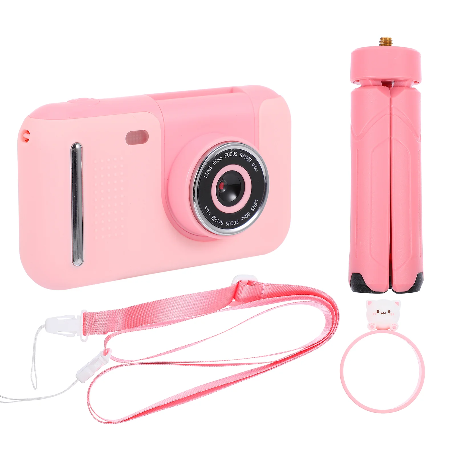 Kids Cameras Flip Lens for Toddler Selfie Photography Video Recorder Pink Child