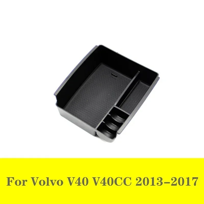 For Volvo V40 V40CC 2013 2014 2015 2016 2017 Car Center Console Armrest Storage Box Organizer Tray Car Accessories