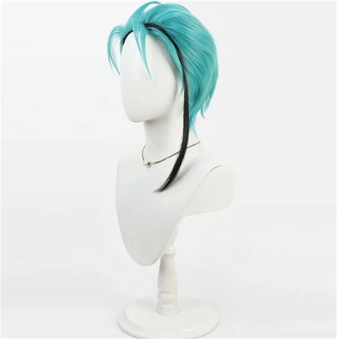 Cosplay Twisted Wonderland Floyd Leech Little Mermaid Wig Role playing synthetic heat-resistant wig