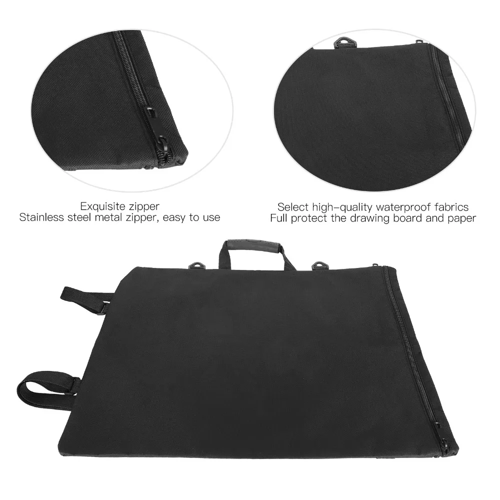 1pcs Multifunctional Design Painting Backpack Padded Triple Protection Waterproof Material Art Portfolio Bag Drawing Board Bag