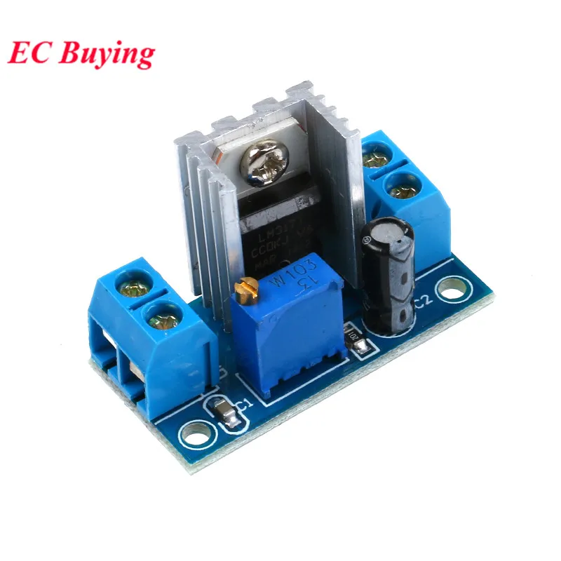 10Pcs/1pc LM317 Adjustable Voltage Regulator Power Supply DC-DC Converter Buck Step Down Circuit Board Module Linear Regulator