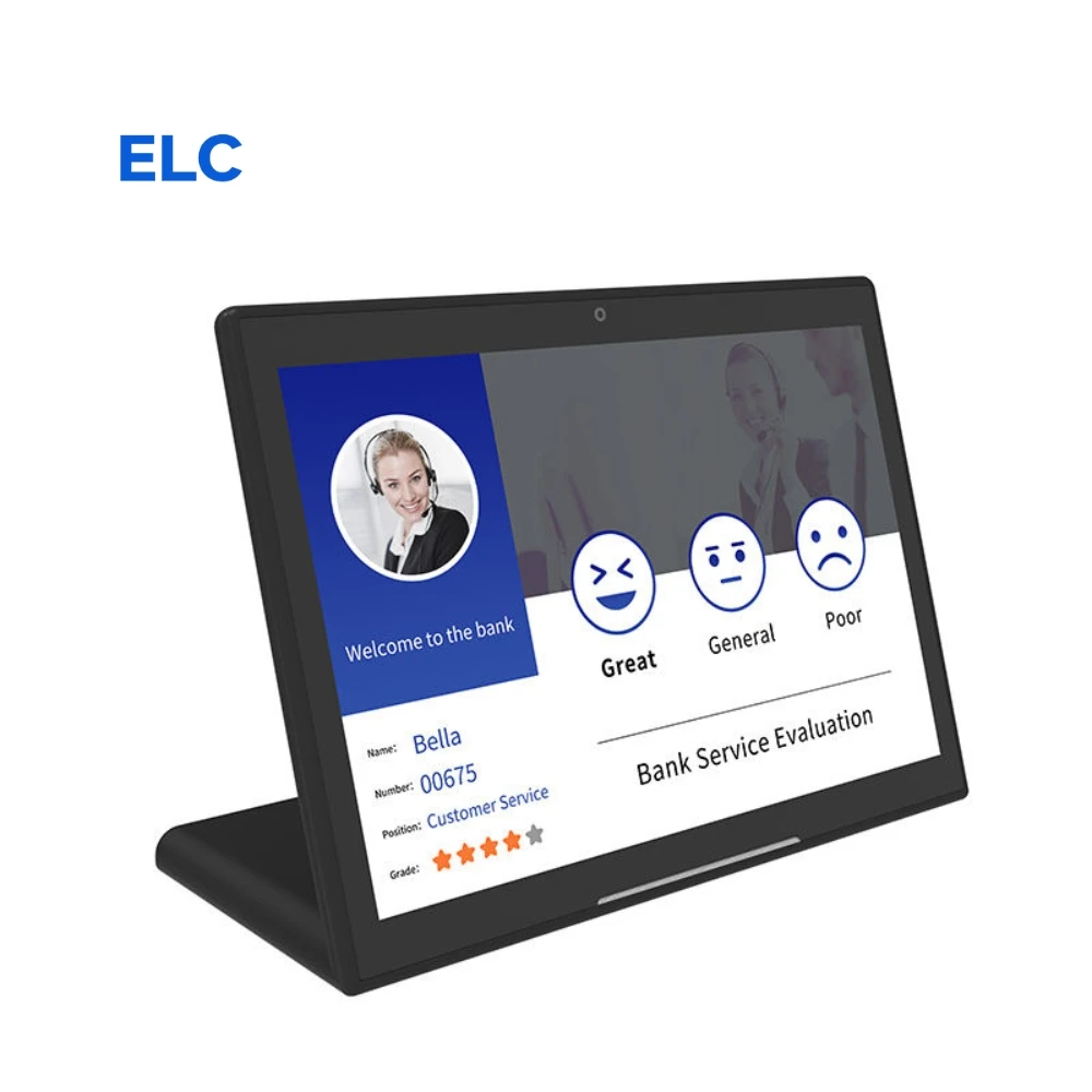 10.1inch L Shape Touch Screen Customer Feedback Evaluator Bank Restaurant Ordering Desktop Android Tablet