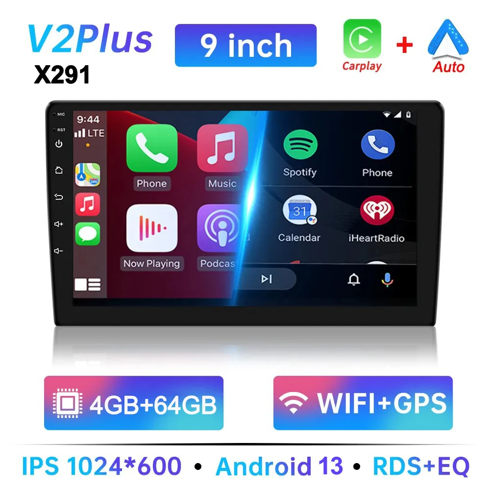 7/9/10 inch Universele Android 13 Autoradio 32G/64G Android 2 Din autoradio GPS BT Centrale Multimedia Smart carsysteem