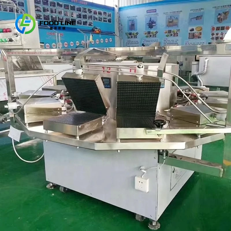 Commercial Waffle Cone Machine Stainless Steel Multi‑Station Automatic Crispy Egg Roll Maker Continuous Bakery Processing Waffle