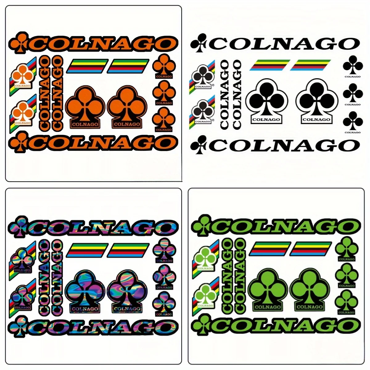 13 ملصقًا مجموعة ملصقات COLNAGO، ملصق COLNAGO لتزيين الخوذة، ملصق كونسيلر بإطار زهر البرقوق الإيطالي، DIY