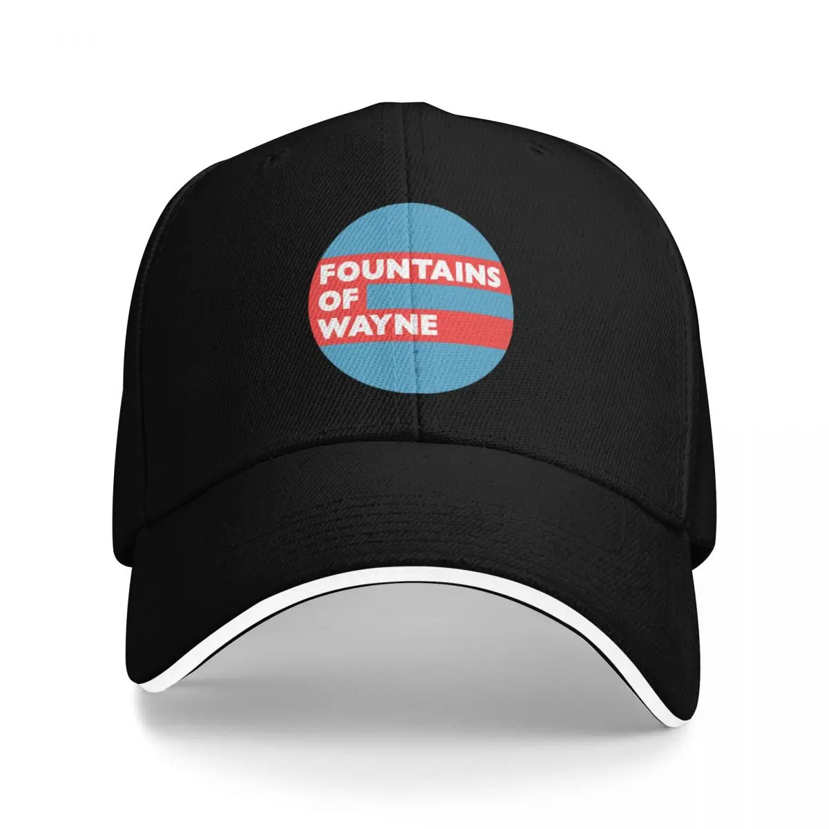 

Fountains of Wayne Red & White Baseball Cap Golf New In Hat Women's Hats Men's