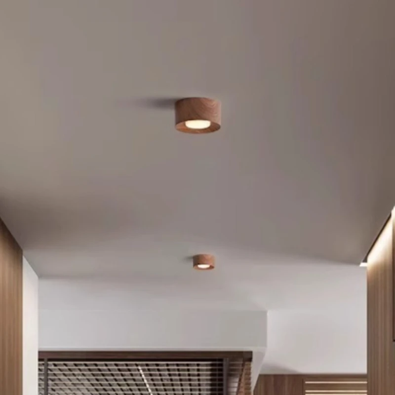 Middle Ancient Retro LED Ceiling Lamp Atmosphere Decorative Corridor Living Room Corridor Balcony Household Eye Protection Light