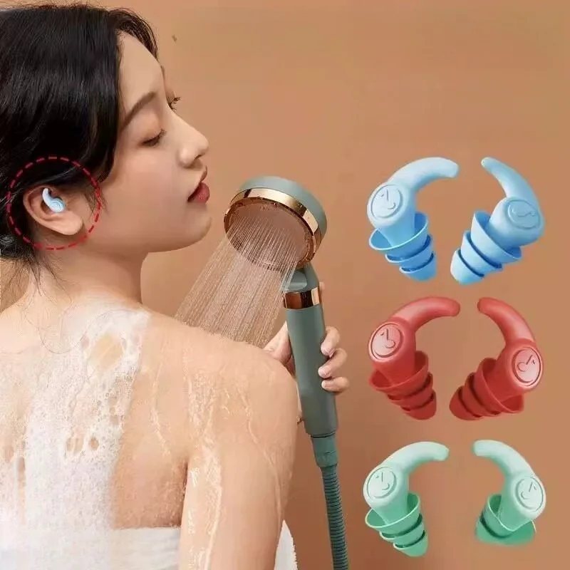 入浴用防水耳栓-水泳用耳保護具-ノイズリダクション耳カバー-洗髪用特別版-大人用耳あて