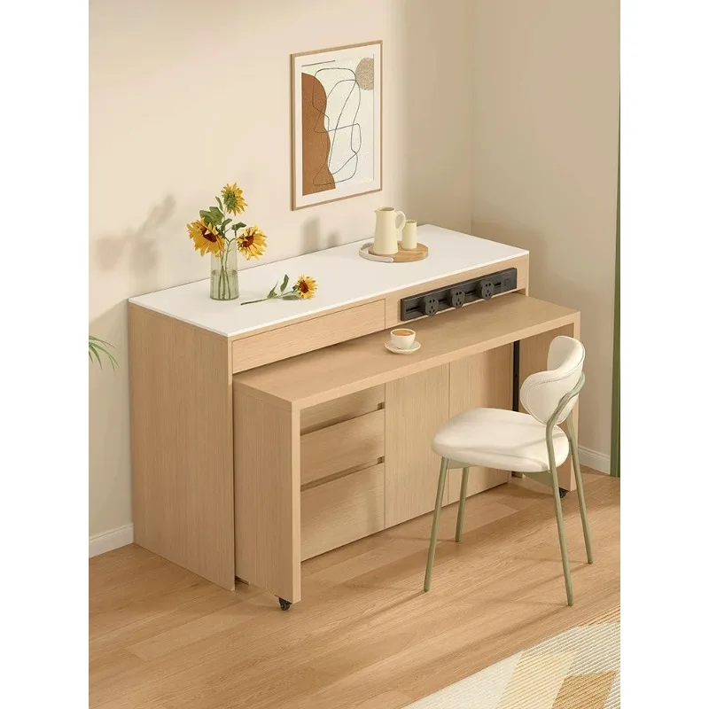 New Island Table Integrated Household Retractable Dining Table Separate Bar Table Restaurant Side Cabinet