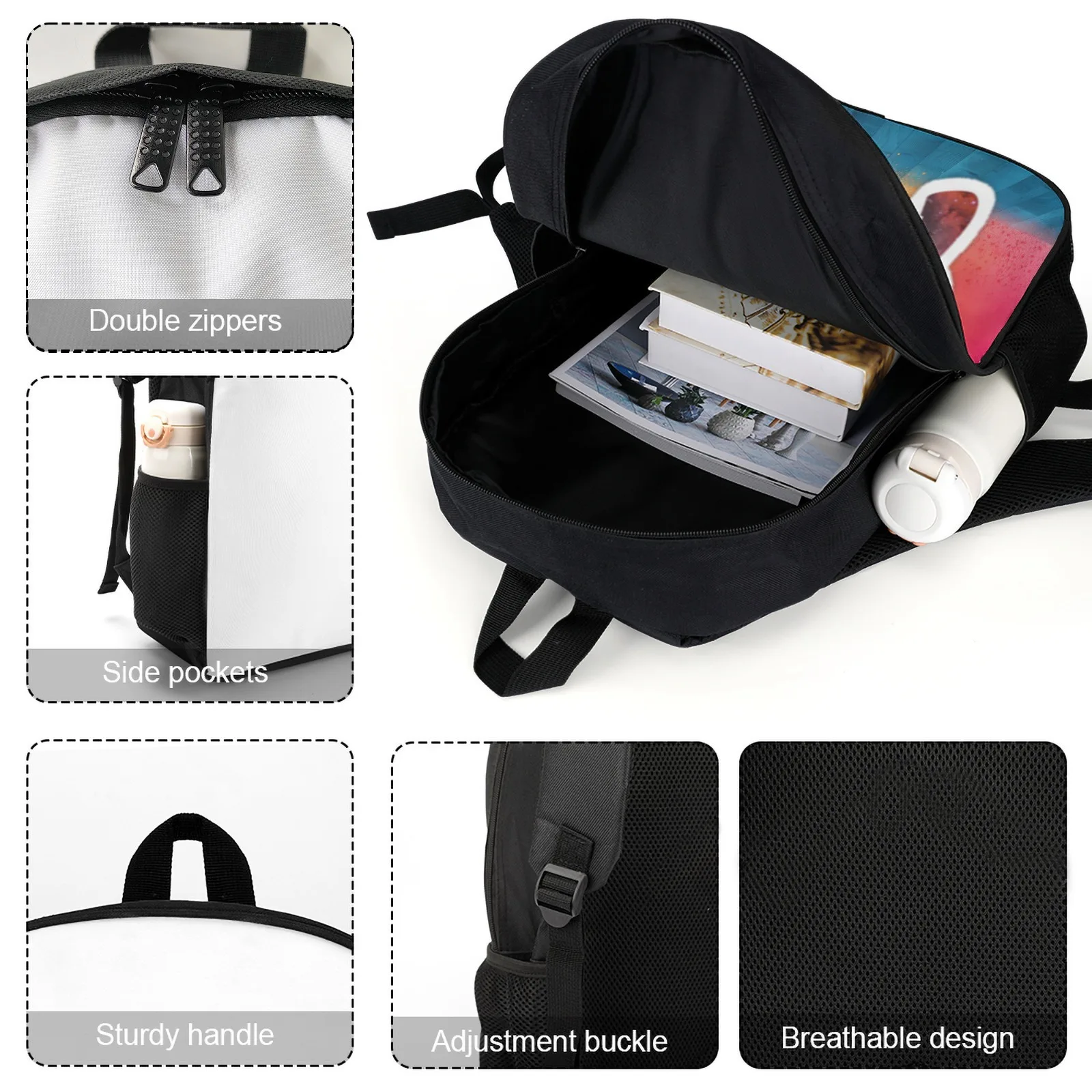 حقائب ظهر بتصميم لطيف من ميكي ماوس مطبوعة للأطفال حقيبة ظهر مدرسية حقيبة جامعية للنساء مقاس 12 بوصة حقيبة ظهر مدرسية #5