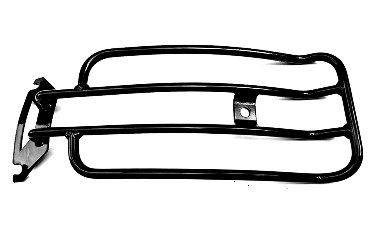 YUNTANMT Solo Seat Luggage Rack For Harley 1997-2022 FLHTC Road King Touring XF2906A15 , Gloss black and Chrome