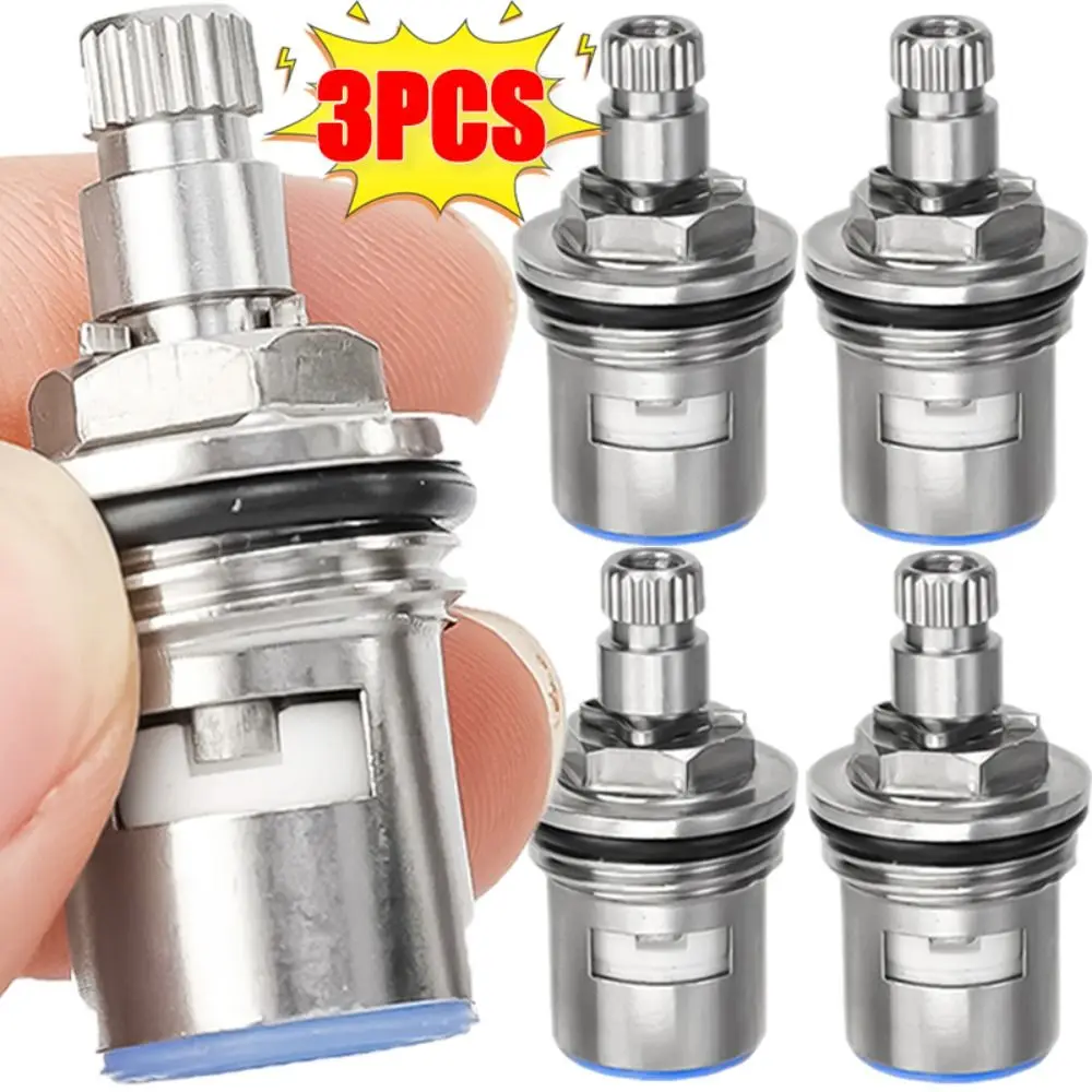Stainless Steel Faucet Valve Core Universal Easy Installation Faucet Cartridge Rust Resistant Faucet Replacement Bathroom Faucet