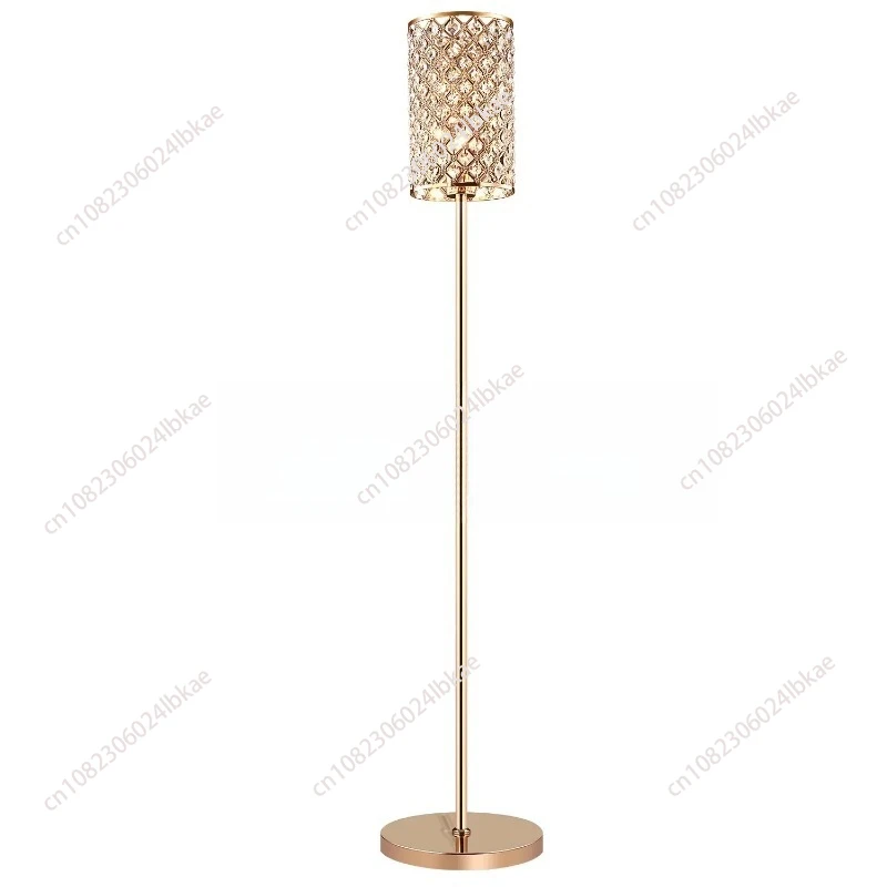 

Crystal Floor Lamp Modern Minimalist Living Room Sofa next to Bedroom Bedside Vertical Table Lamp