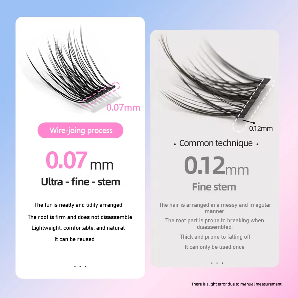 YUANZHIJIE DIY Cluster Eyelash Extension 8-16mm Mix Coating Remover Female Makeup Faux Mink Volume Natural Segmented Lash view 5