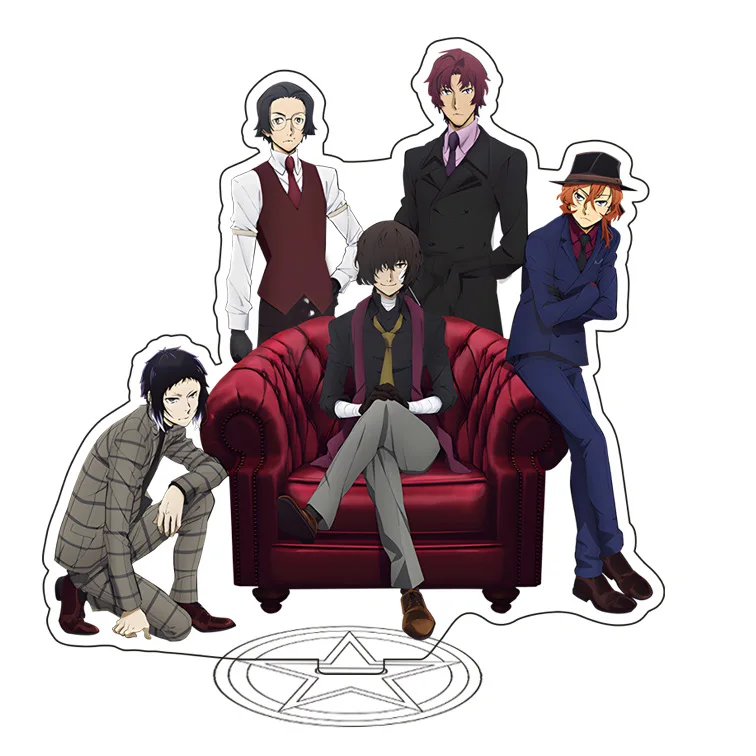 بونغو الضالة الكلاب أنيمي الاكريليك حامل نموذج لوحة الديكور الأصالة مكتب الشكل عرض المشجعين هدية منتجات رئيس المجوهرات #6