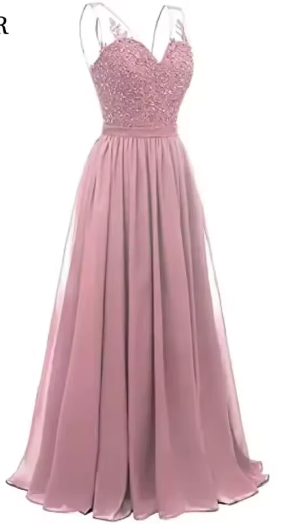 Turquoise V-hals Chiffon Bruidsmeisjekleding Lange Kant Decal Kralen Formele Prom Avondjurken Gratis Levering Gast Bruiloft