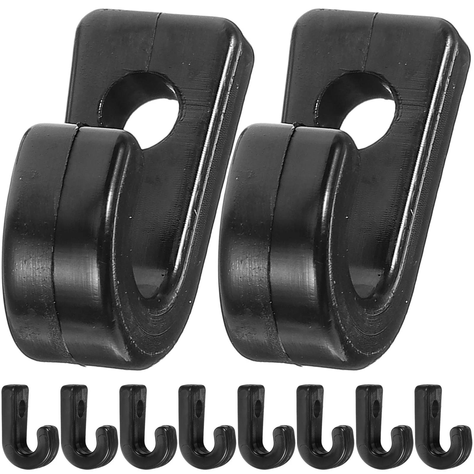 10 Pcs Daily Use Kayak Hook Outdoor Lashing Multi-function Bungee Sturdy Kayaks