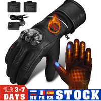 ARCFOX Motorcycle Heated Gloves Rechargeable Electric Adjustable Thermal Motorcross Guantes Winter Warm Windproof Riding Gloves