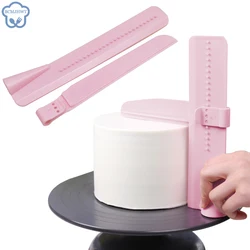 Cake Scraper Diy Verstelbare Dekvloer Fondant Spatels Crème Edge Gladder Decoreren Gereedschap Bakvormen Keuken Bakken Accessoires