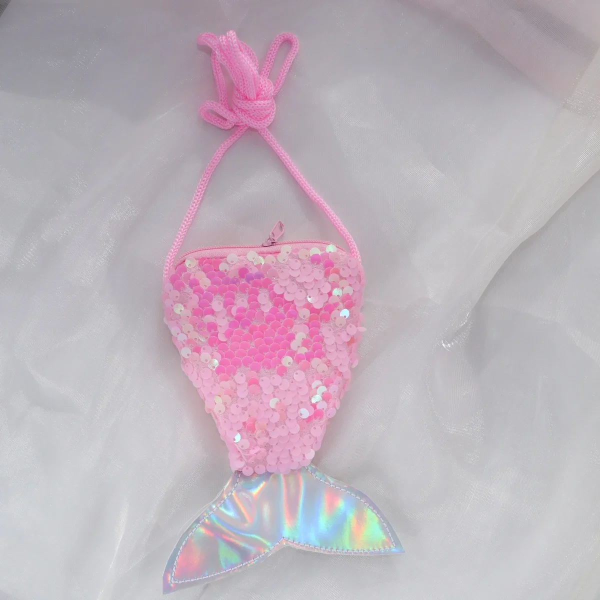 Set di 9 Gioielli da Principessa Sirena per Bambine: Collana, Bracciale, Anello, Orecchini, Borsa e Fermaglio per Capelli per Costume e Feste di Compleanno