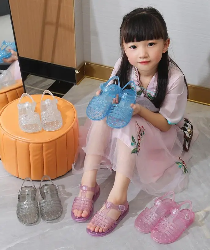 Melissa's same style children's sandals, summer open toed water princess sandals, beach shoes 2025