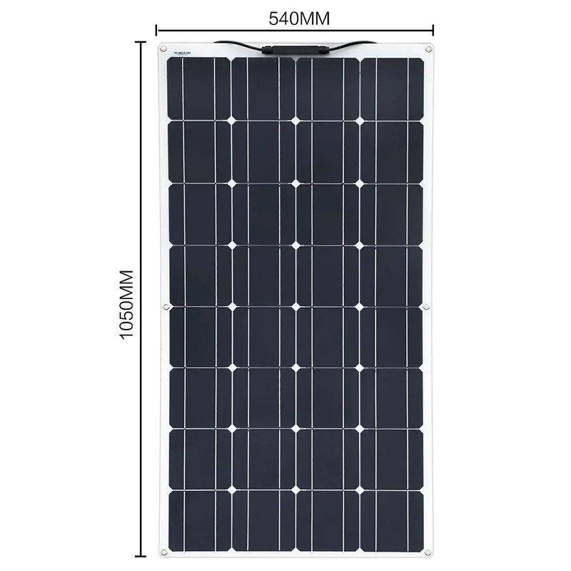 2000W 1000W Solar Panel 18V High Efficiency Monocrystalline Portable Flexible Waterproof Emergency Charging Outdoor Solar Cells