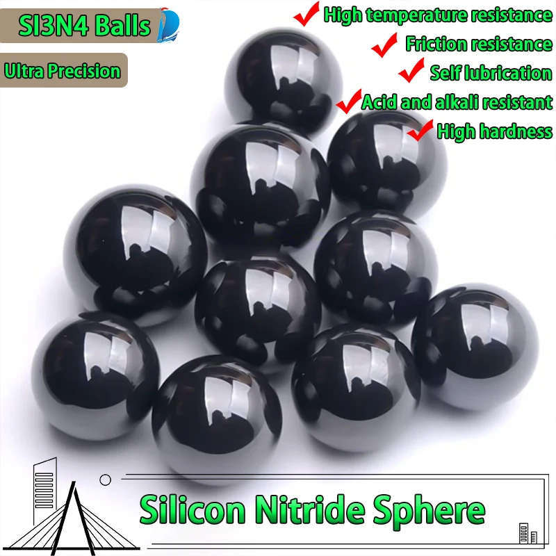100pcs G5 Si3n4 Ceramic Bearing Ball Micro Ceramic Balls 1mm 1.2mm 1.34mm 1.5mm 1.588mm 1.6mm 1.8mm 2mm 2.381mm 2.5mm