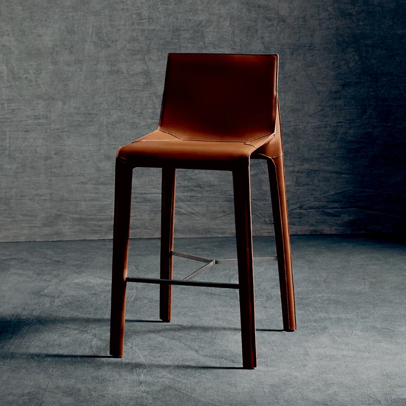 

# Элитный кожаный барный стул из цельной кожи для отелей, клубов, кафе и бистро