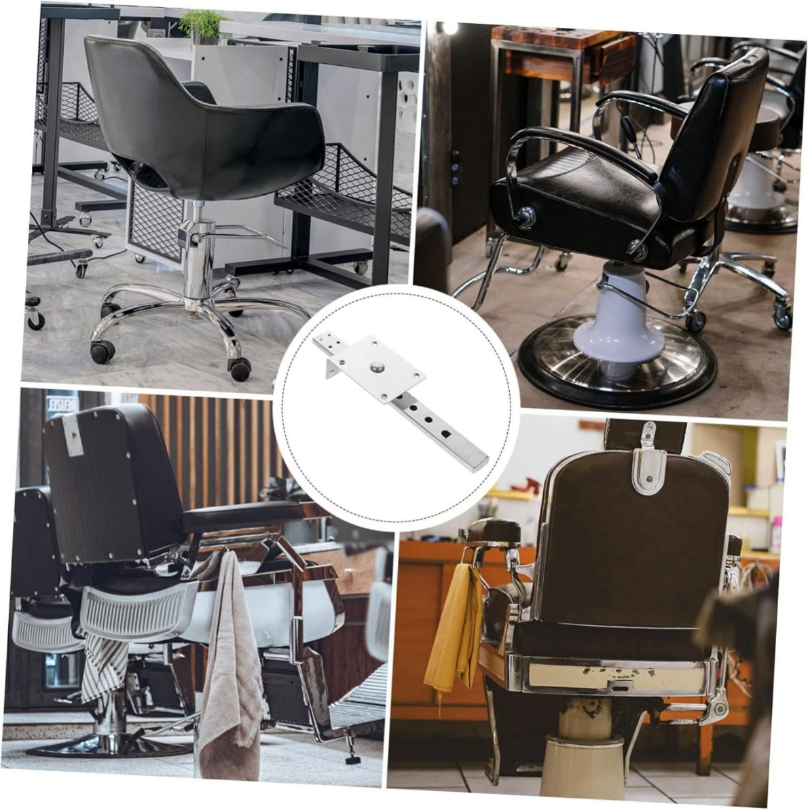 Barber Chair Headrest Support Bracket Adjustable Barber Chair Headrest Support Beauty Equipment Shiny Long-Lasting